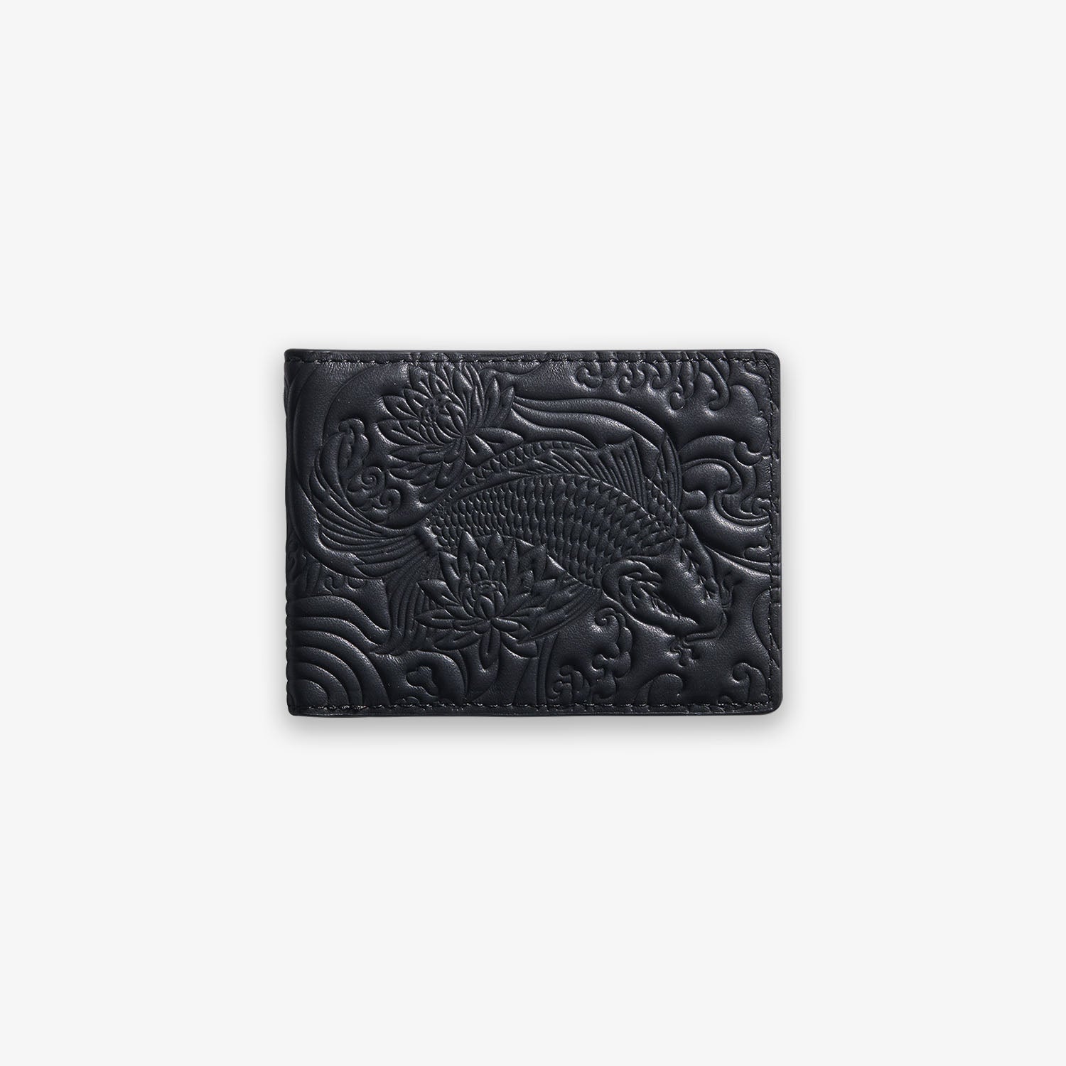 kuuu mi IKOT牛革 Black Koi Bifold – izuki studios
