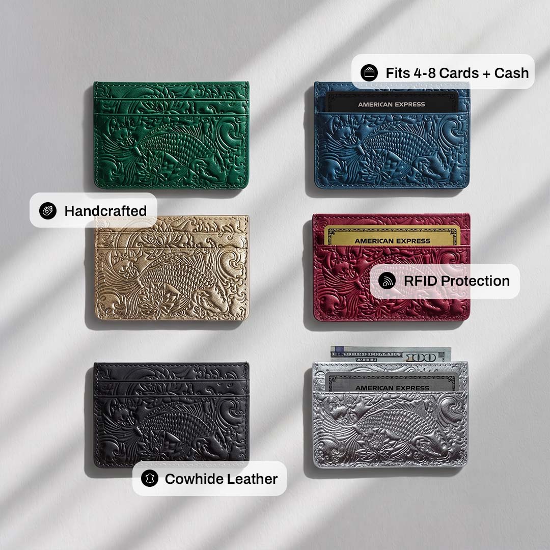 Champagne Koi Card Holder