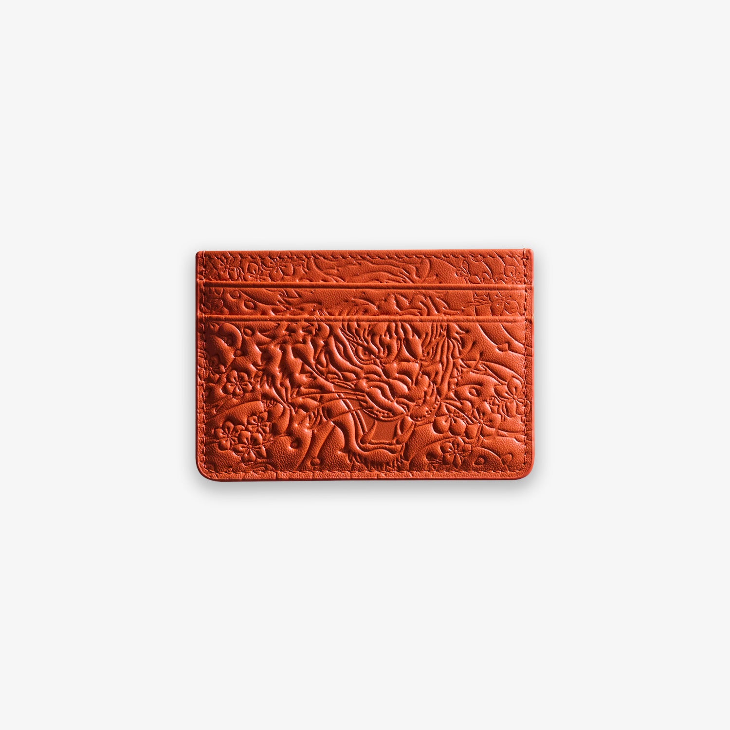 Mandarin Orange Tiger Card Holder – izuki studios