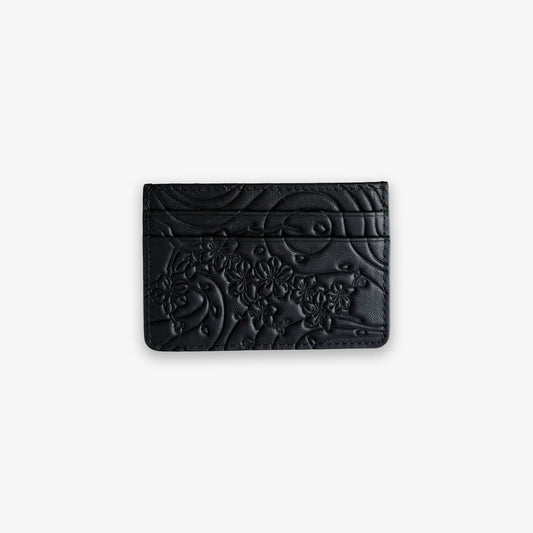 Black Sakura Card Holder