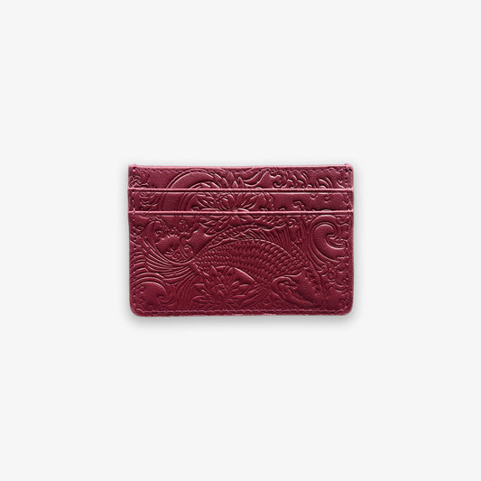 Cherry Red Koi Card Holder