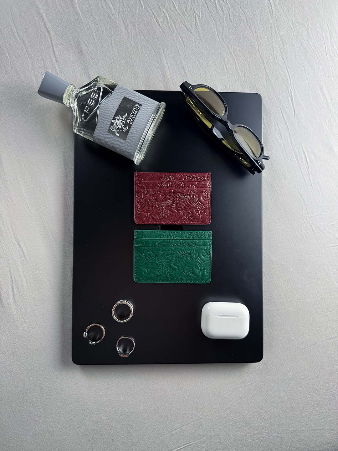 Emerald Green Koi Card Holder