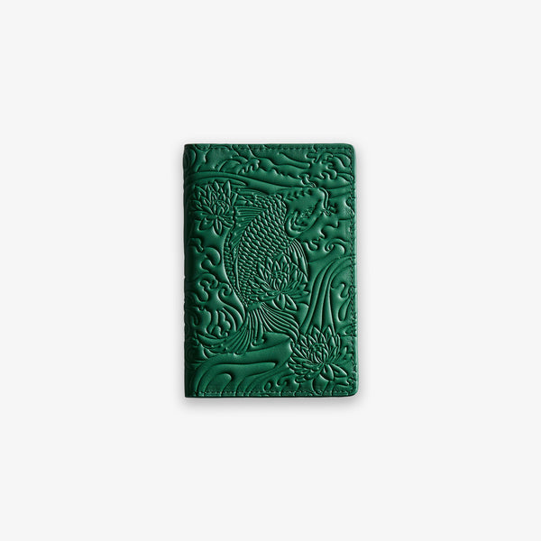 Emerald Green Koi Passport Holder – izuki studios