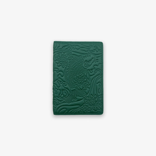 Emerald Green Koi Passport Holder
