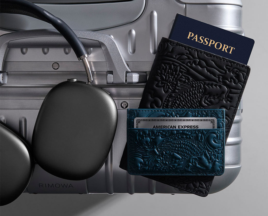 Ocean Blue Koi Card Holder