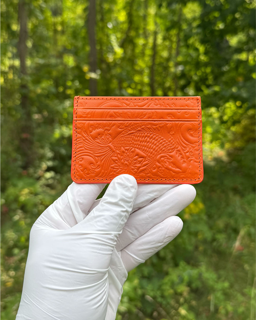 Mandarin Orange Koi Card Holder