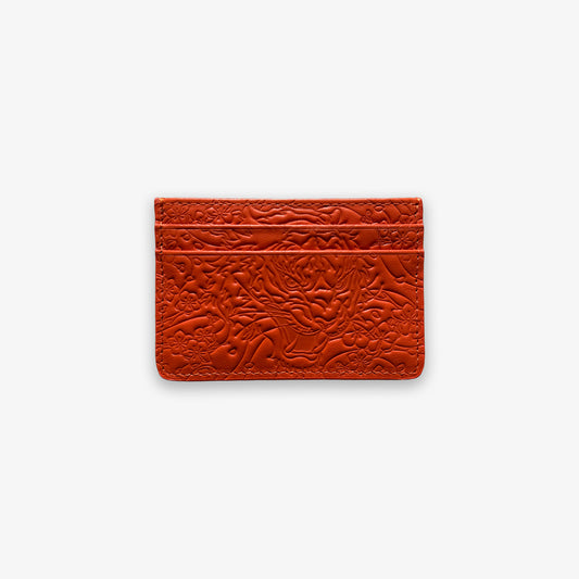 Mandarin Orange Tiger Card Holder