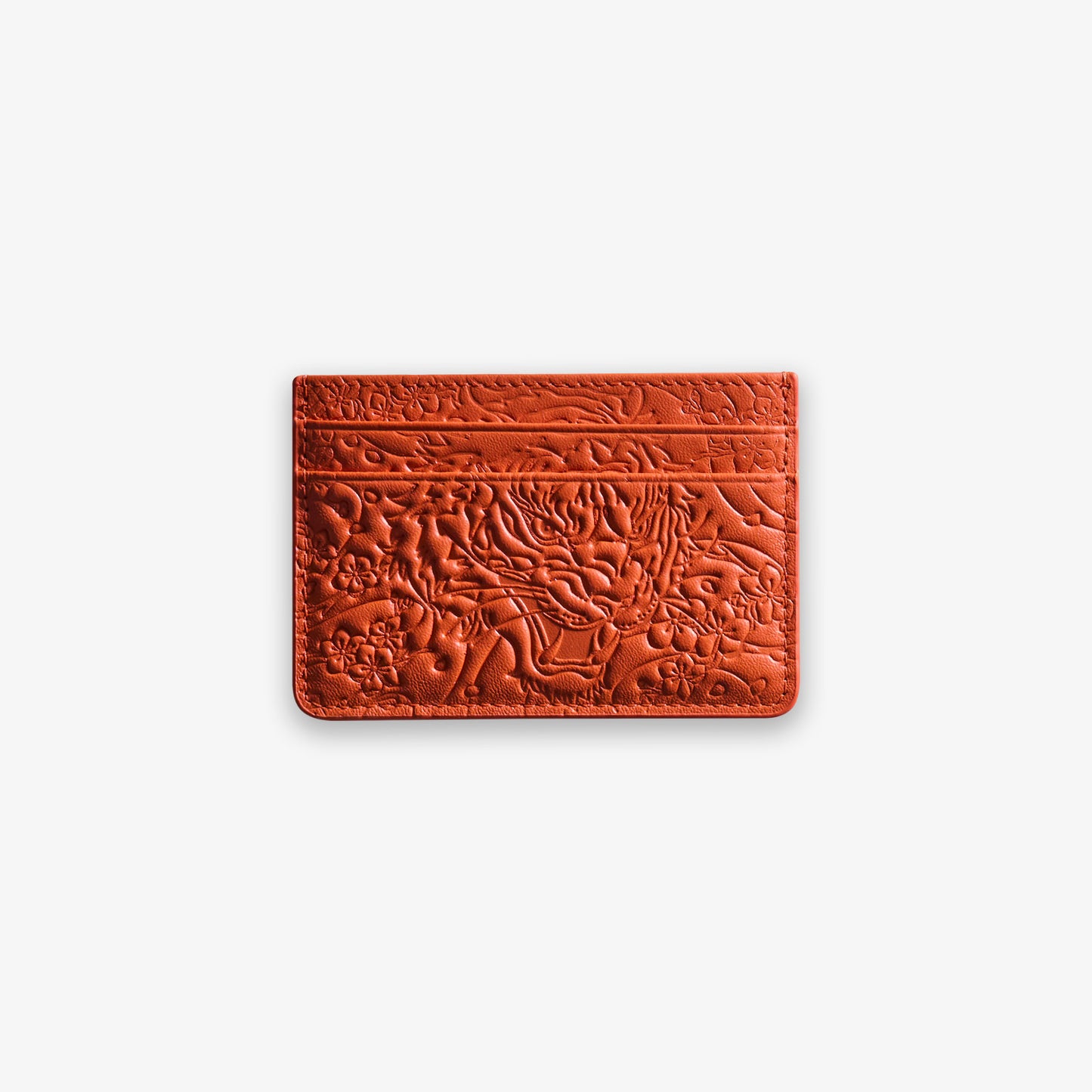 Mandarin Orange Tiger Card Holder