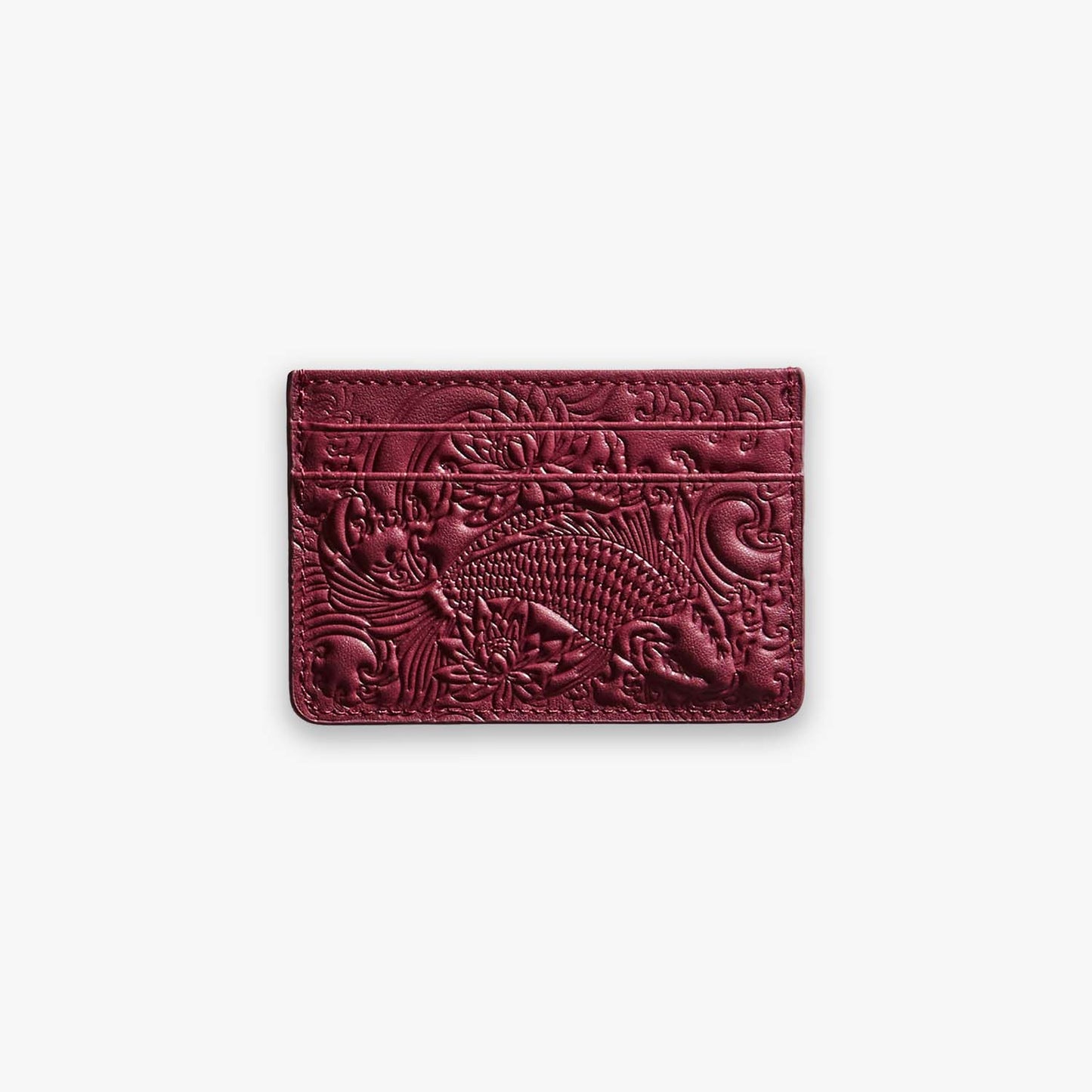 Cherry Red Koi Card Holder