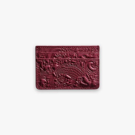 Cherry Red Koi Card Holder