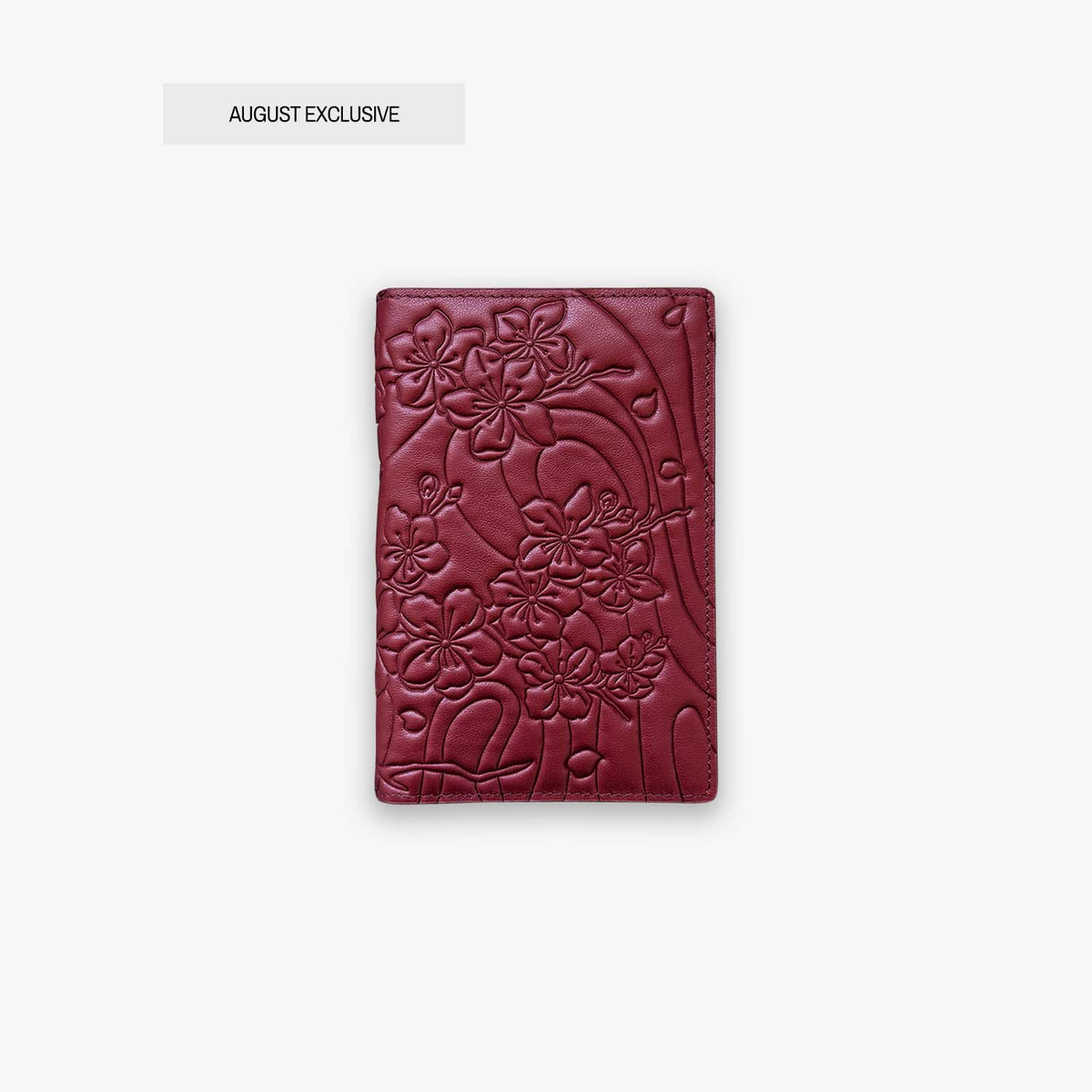 Cherry Red Sakura Passport Holder