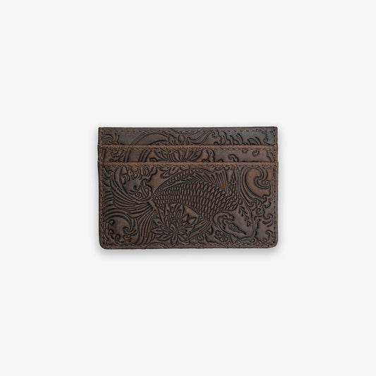 Vintage Brown Koi Card Holder